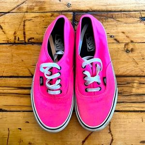Neon pink Vans size 9.5 Women’s